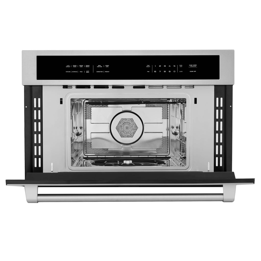 ZLINE 30" Built-in 1.6 cu ft. Convection Microwave Oven in Stainless Steel  with Speed and Sensor Cooking (MWO-30)