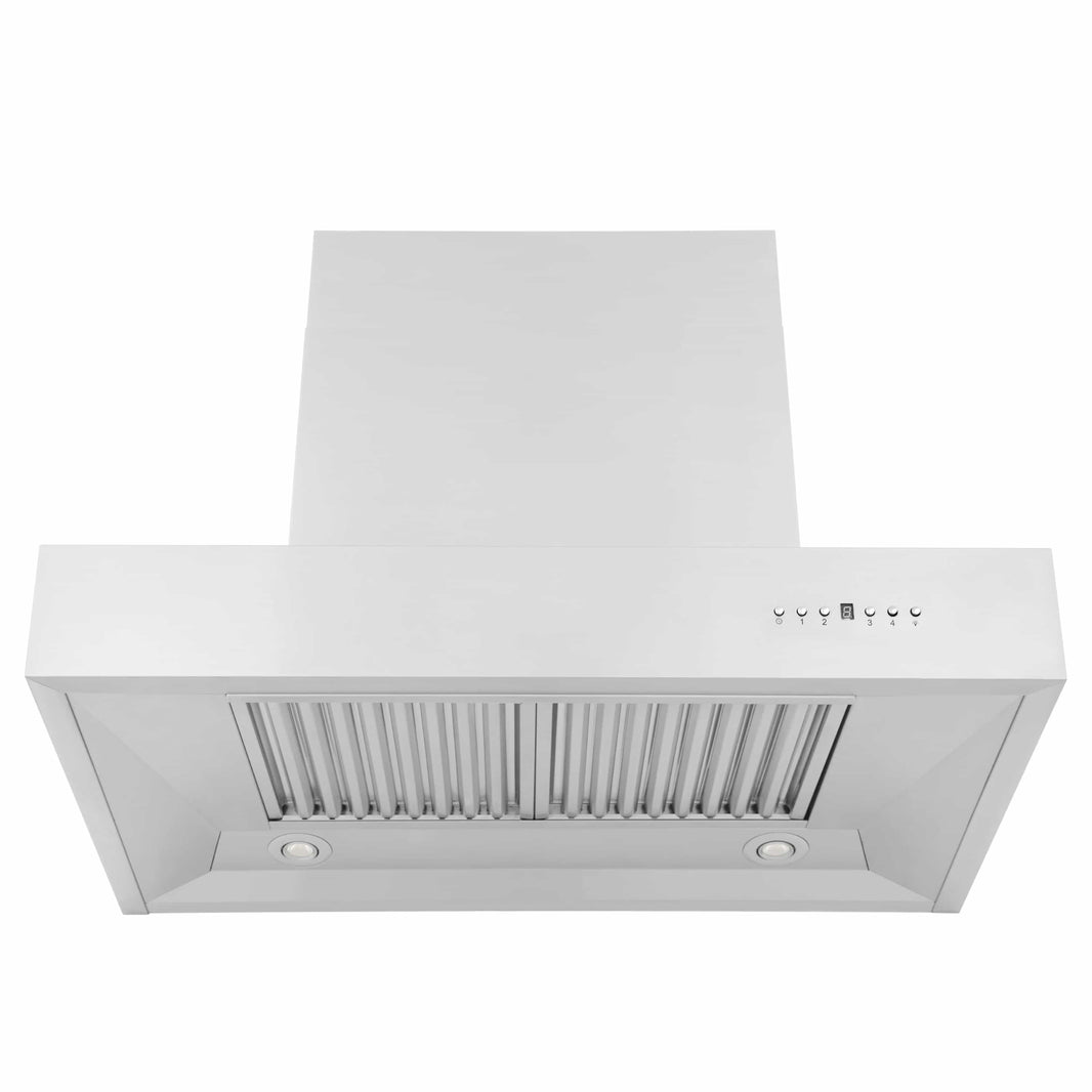 ZLINE 30-Inch Convertible Professional Wall Mount Range Hood in Stainless Steel (KECOM-30)