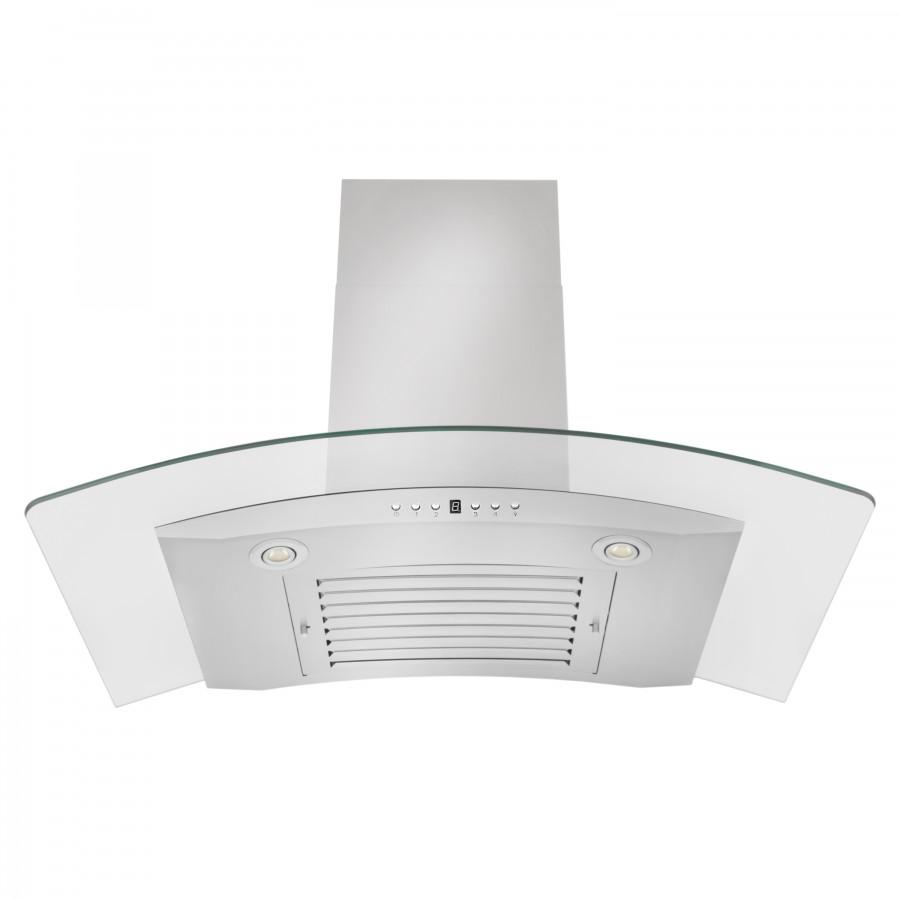 ZLINE 30-Inch Convertible Vent Wall Mount Range Hood in Stainless Steel & Glass (KN4-30)