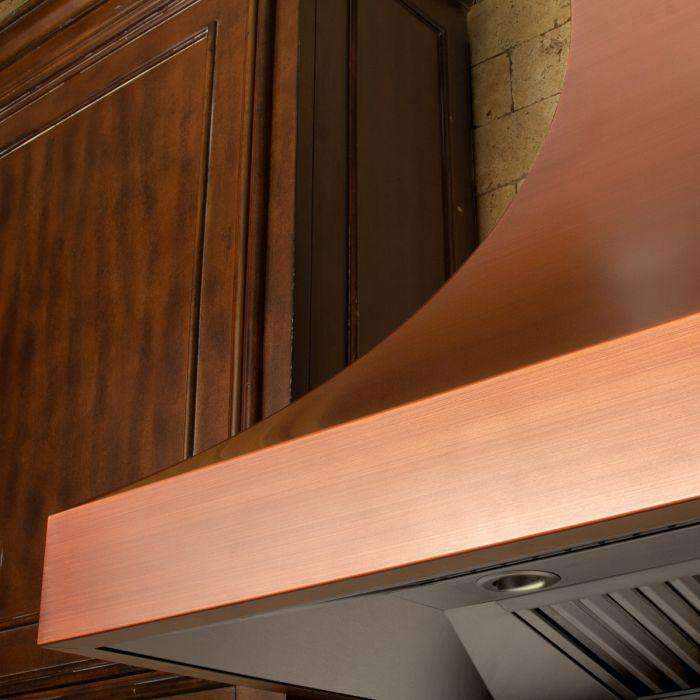 ZLINE 30-Inch Designer Series Copper Finish Wall Range Hood with 500 CFM Motor (8632C-30)