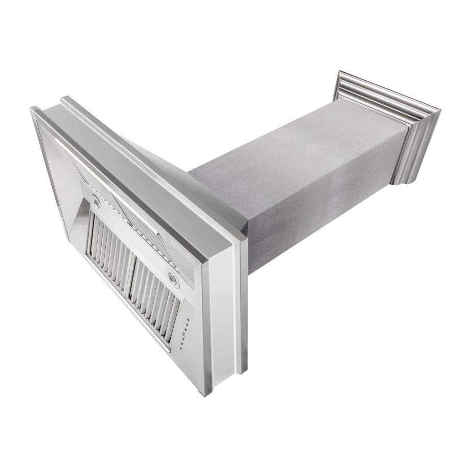 ZLINE 30-Inch Designer Series DuraSnow Stainless Steel Wall Mount Range Hood (8656S-30)