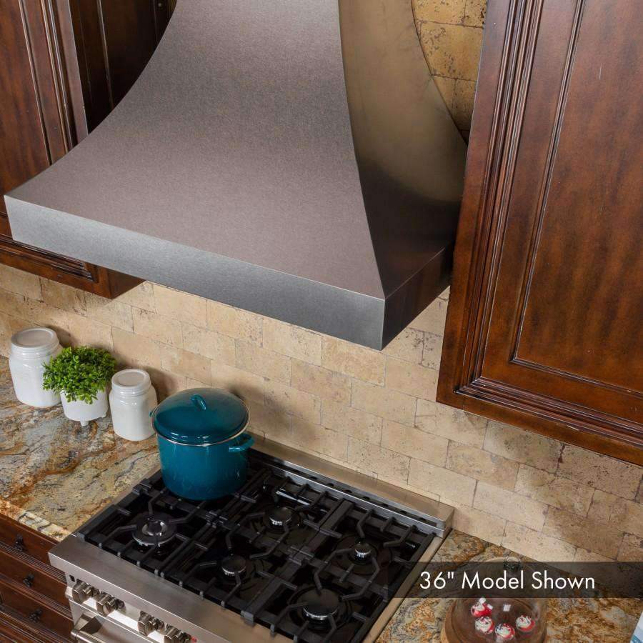 ZLINE 30-Inch Designer Series DuraSnow Stainless Wall Range Hood with 500 CFM Motor (8632S-30)