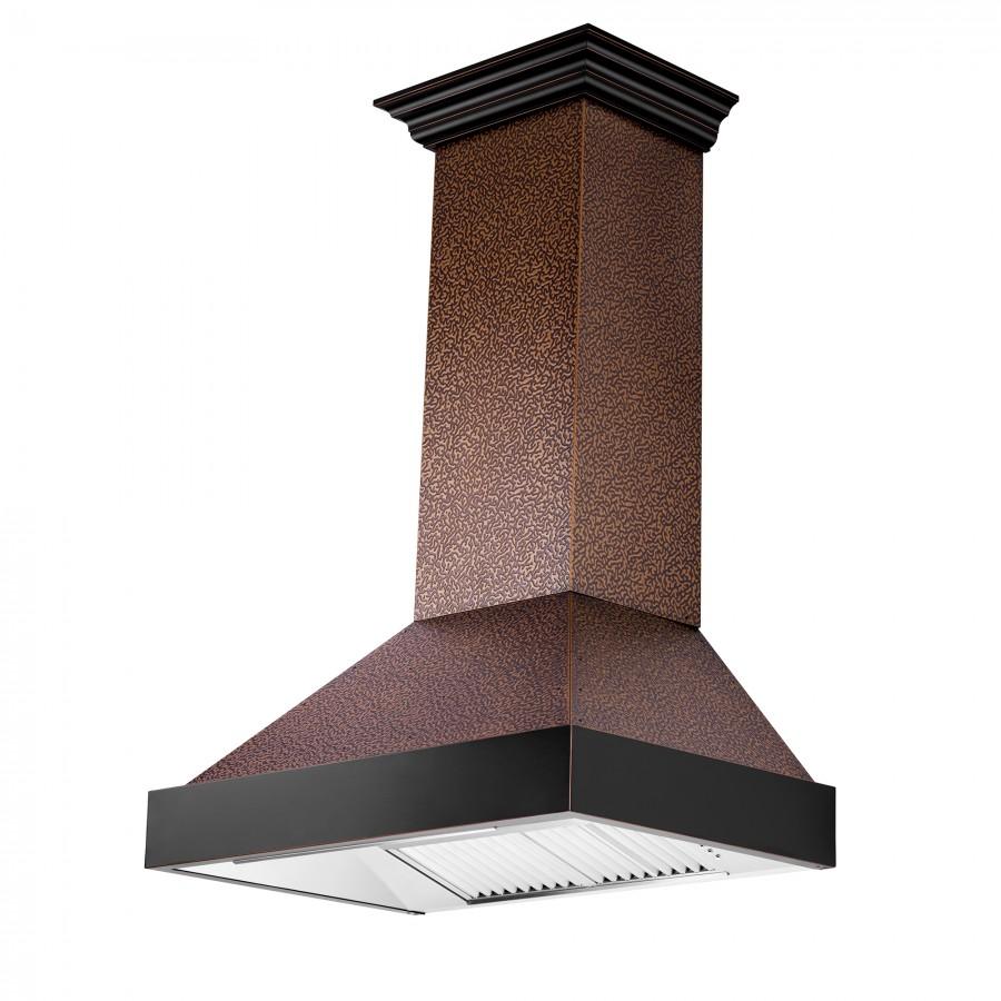 ZLINE 30-Inch Designer Series Hand-Hammered Copper Finish Wall Range Hood (655-HBXXX-30)