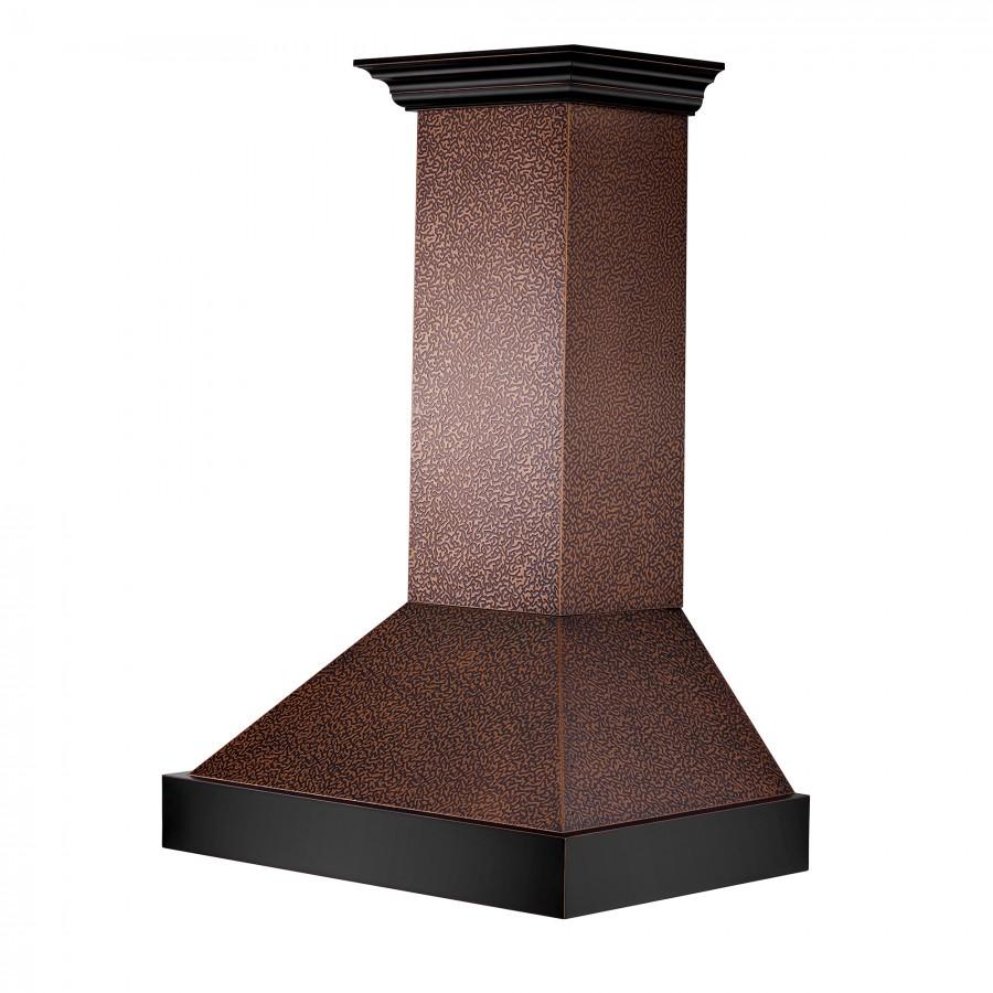 ZLINE 30-Inch Designer Series Hand-Hammered Copper Finish Wall Range Hood (655-HBXXX-30)