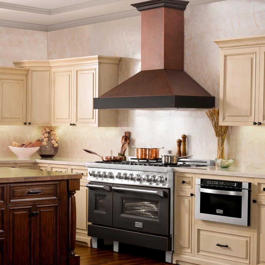 ZLINE 30-Inch Designer Series Hand-Hammered Copper Finish Wall Range Hood (655-HBXXX-30)