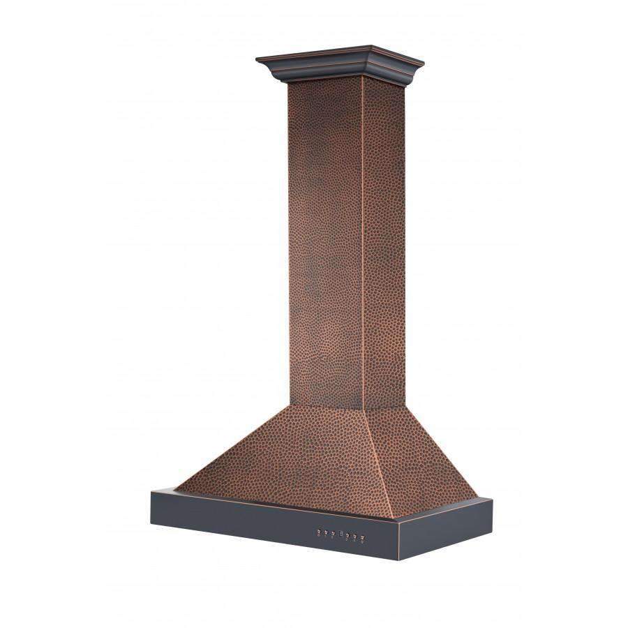 ZLINE 30-Inch Designer Series Hand-Hammered Copper Finish Wall Range Hood (KB2-HBXXX-30)