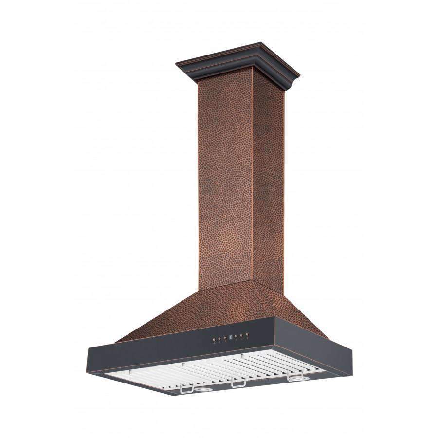 ZLINE 30-Inch Designer Series Hand-Hammered Copper Finish Wall Range Hood (KB2-HBXXX-30)