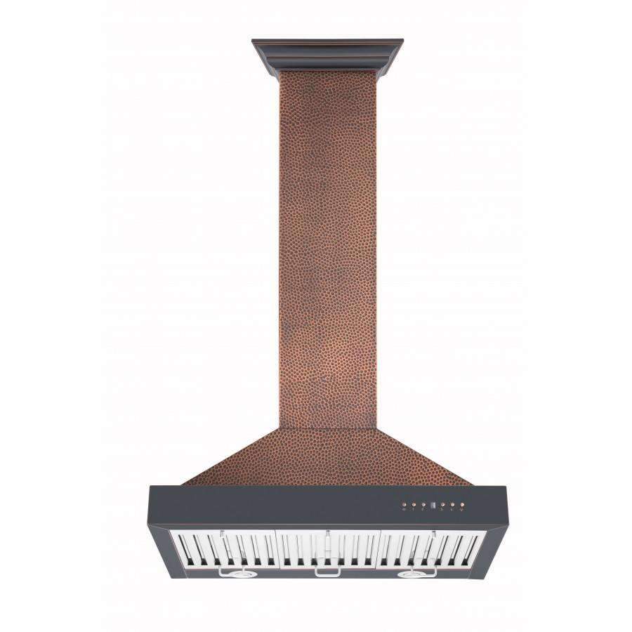 ZLINE 30-Inch Designer Series Hand-Hammered Copper Finish Wall Range Hood (KB2-HBXXX-30)