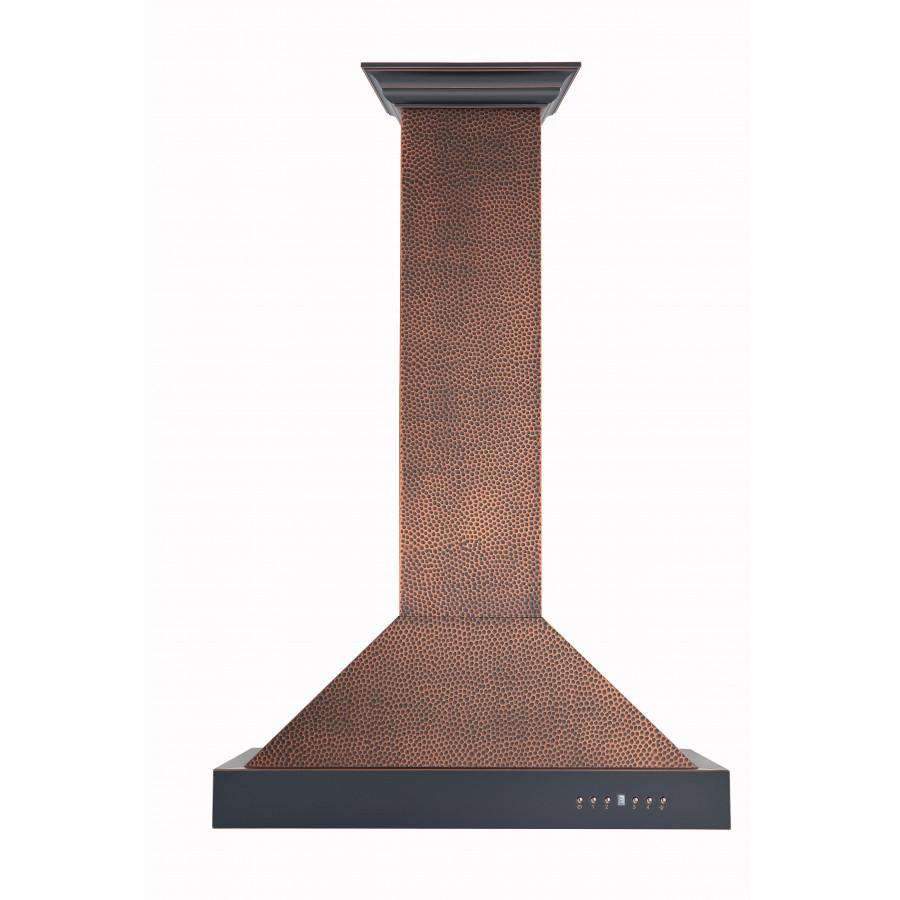 ZLINE 30-Inch Designer Series Hand-Hammered Copper Finish Wall Range Hood (KB2-HBXXX-30)