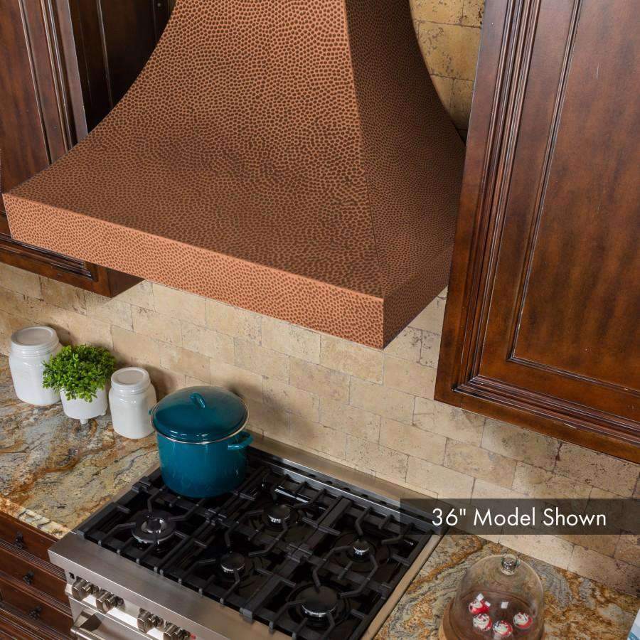 ZLINE 30-Inch Designer Series Hand-Hammered Copper Finish Wall Range Hood with 500 CFM Motor (8632H-30)