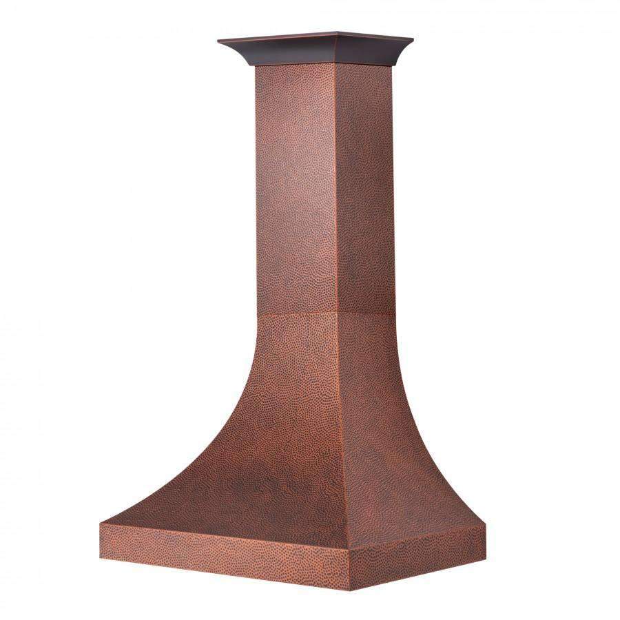 ZLINE 30-Inch Designer Series Hand-Hammered Copper Finish Wall Range Hood with 500 CFM Motor (8632H-30)