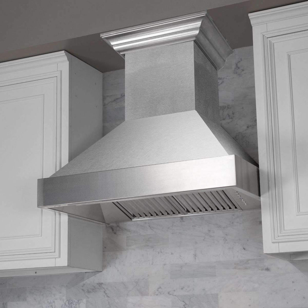 ZLINE 30-Inch DuraSnow Stainless Steel Wall Mount Range Hood with DuraSnow Shell (8654SN-30)