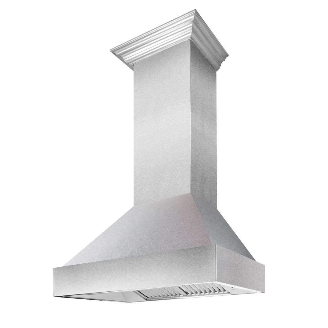 ZLINE 30-Inch DuraSnow Stainless Steel Wall Mount Range Hood with DuraSnow Shell (8654SN-30)