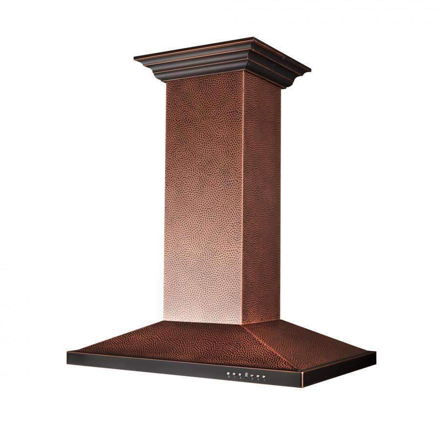 ZLINE 30-Inch Hand Hammered Copper Island Range Hood (8GL2Hi-30)