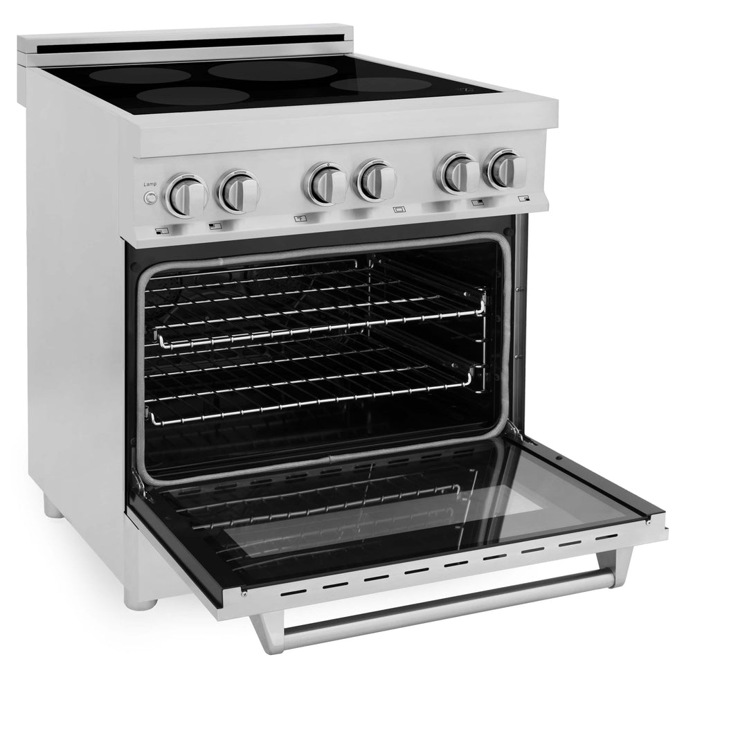 ZLINE 30-Inch 4.0 cu. ft. Induction Range with a 4 Element Stove and Electric Oven in Stainless Steel (RAIND-30)