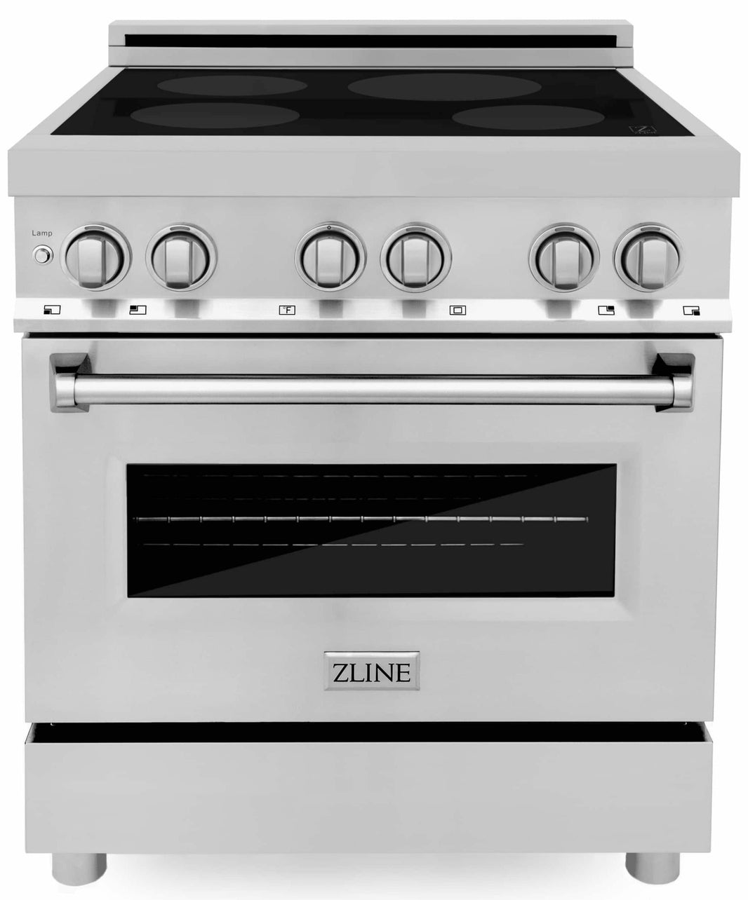 ZLINE 30-Inch 4.0 cu. ft. Induction Range with a 4 Element Stove and Electric Oven in Stainless Steel (RAIND-30)