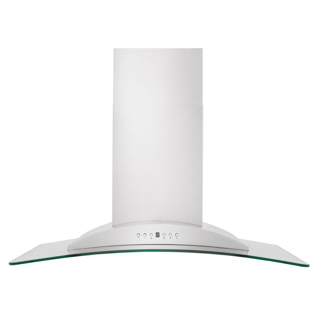 ZLINE 30-Inch Convertible Vent Wall Mount Range Hood in Stainless Steel & Glass (KN-30)