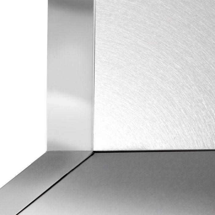 ZLINE 30-Inch Designer Series Wall Mount Range Hood in DuraSnow Stainless Steel with Mirror Accents (655MR-30)