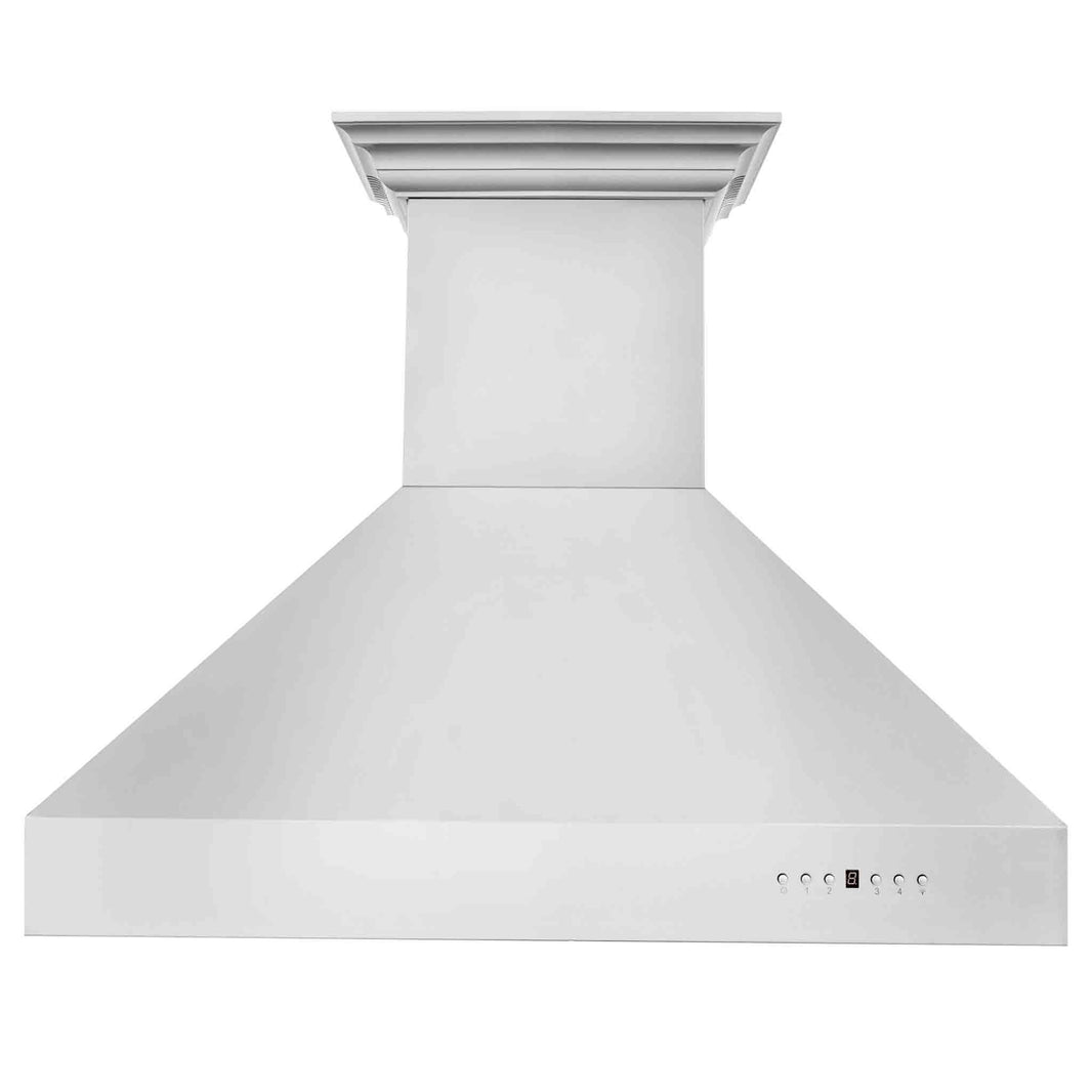 ZLINE 30-Inch Professional Wall Mount Range Hood in Stainless Steel with Built-in CrownSound® Bluetooth Speakers (697CRN-BT-30)