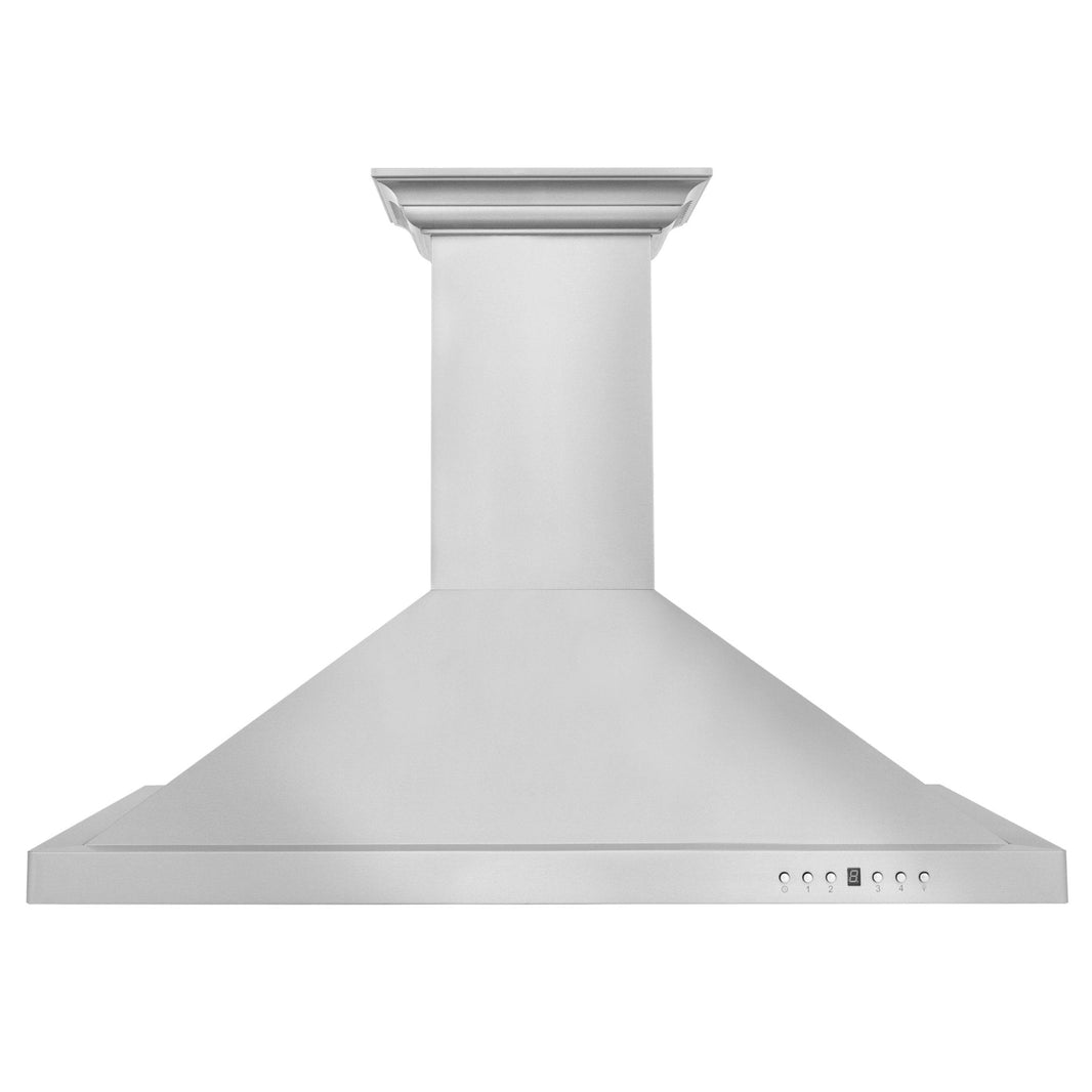 ZLINE 30-Inch Wall Mount Range Hood in Stainless Steel with Built-in CrownSound® Bluetooth Speakers (KBCRN-BT-30)