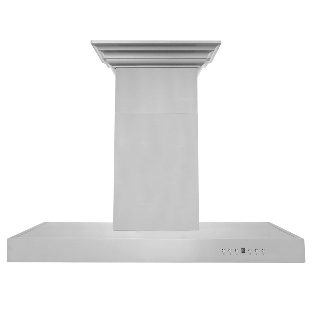 ZLINE 30-Inch Wall Mount Range Hood in Stainless Steel with Built-in CrownSound® Bluetooth Speakers (KECRN-BT-30)