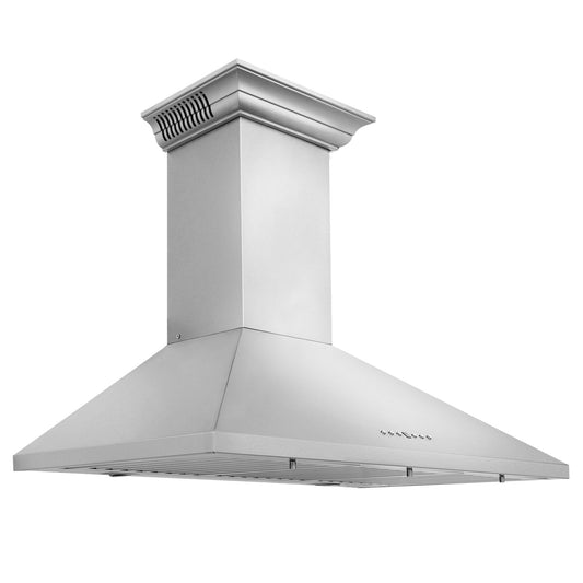 ZLINE 30-Inch Wall Mount Range Hood in Stainless Steel with Built-in CrownSound® Bluetooth Speakers (KL2CRN-BT-30)