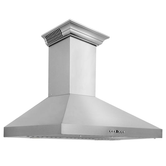 ZLINE 30-Inch Wall Mount Range Hood in Stainless Steel with Built-in CrownSound® Bluetooth Speakers (KL3CRN-BT-30)