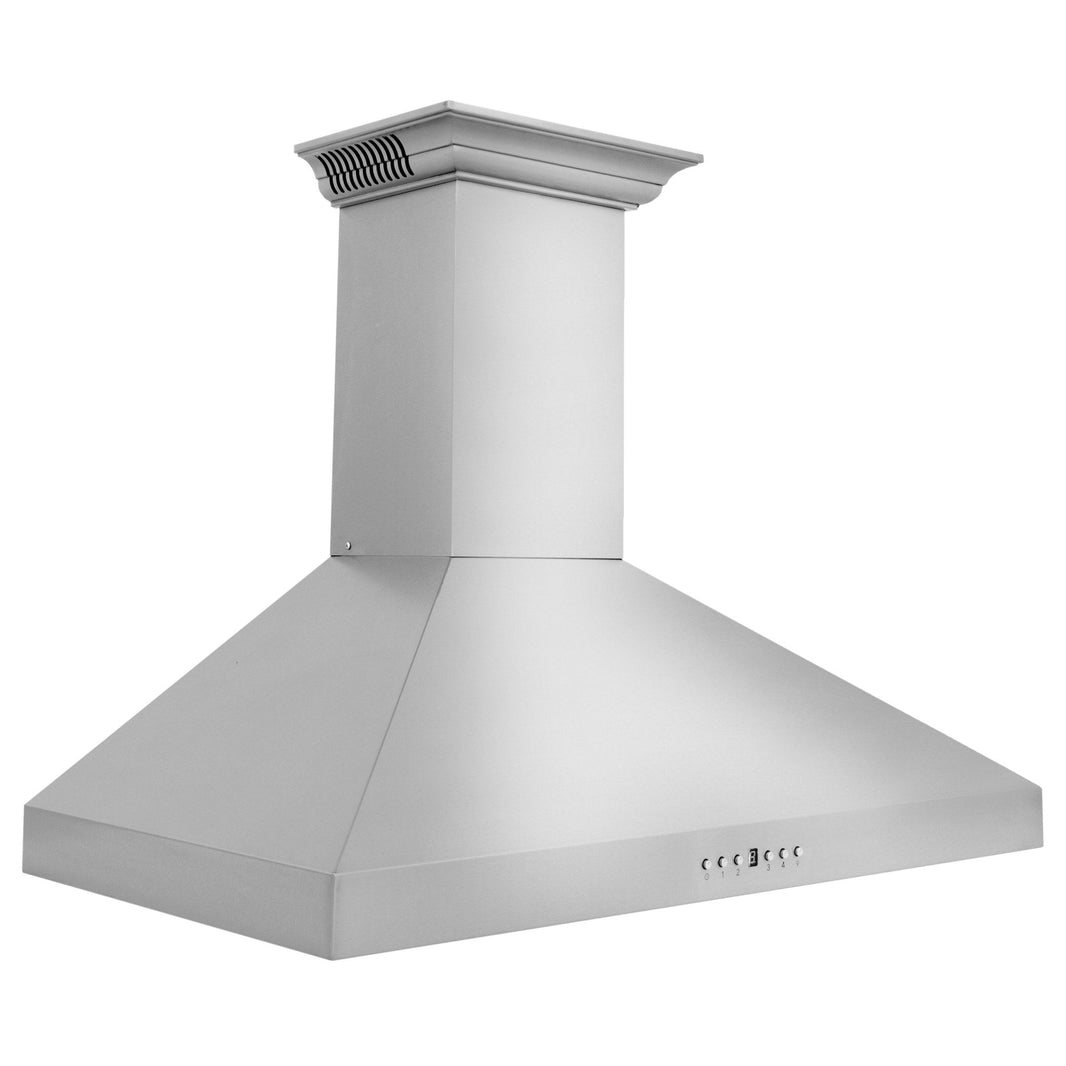 ZLINE 30-Inch Wall Mount Range Hood in Stainless Steel with Built-in CrownSound® Bluetooth Speakers (KL3CRN-BT-30)