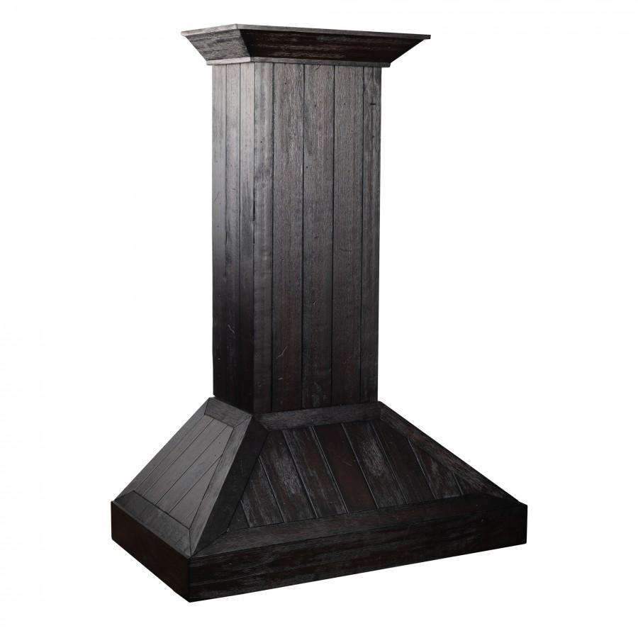 ZLINE 30 inch Wooden Wall Range Hood - Rustic Dark (KPDD-30)