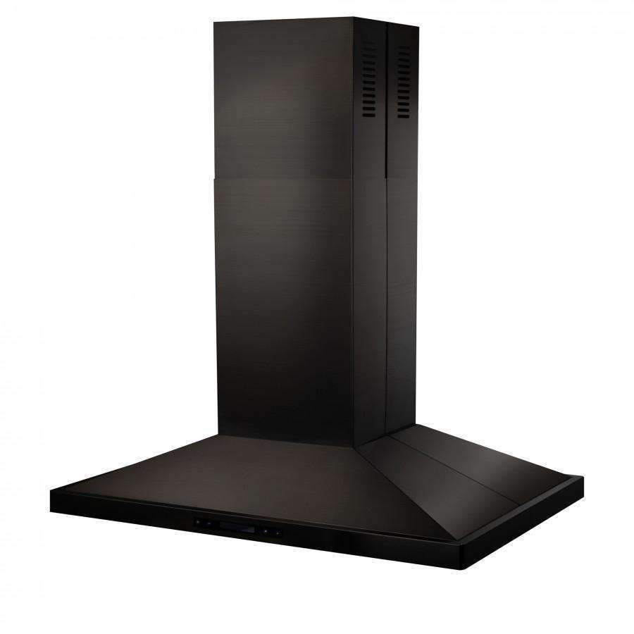 ZLINE 30-Inch Island Range Hood in Black Stainless Steel (BSGL2iN-30)