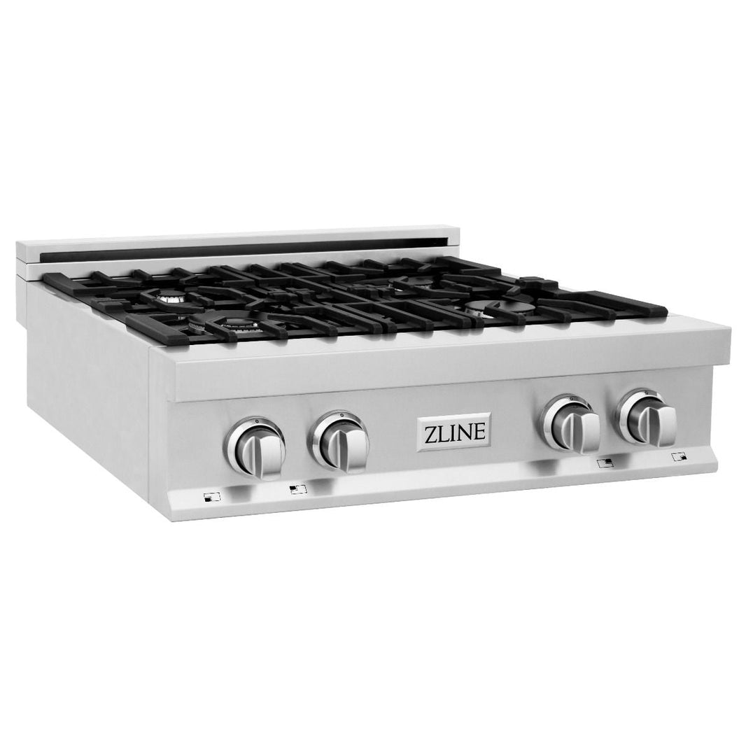 ZLINE 30" Porcelain Gas Stovetop with 4 Gas Burners (RT30)