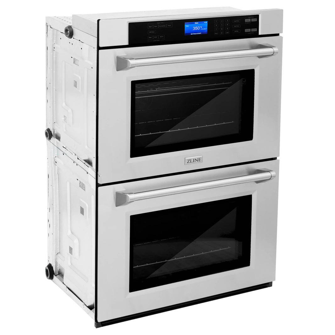 ZLINE 30" Professional Double Electric Wall Oven with Self-Clean In Stainless Steel (AWD-30)