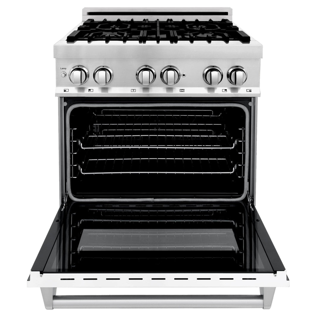 ZLINE 30-Inch Professional Dual Fuel Range with White Matte Door (RA-WM-30)