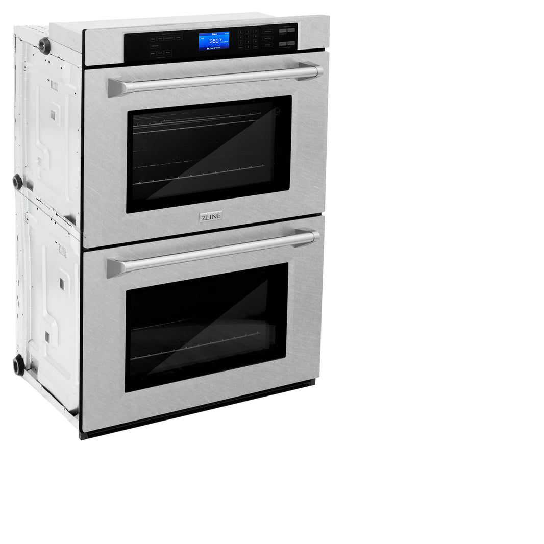 ZLINE 30" Professional Electric Double Wall Oven with Self Clean in DuraSnow® Stainless Steel (AWDS-30)