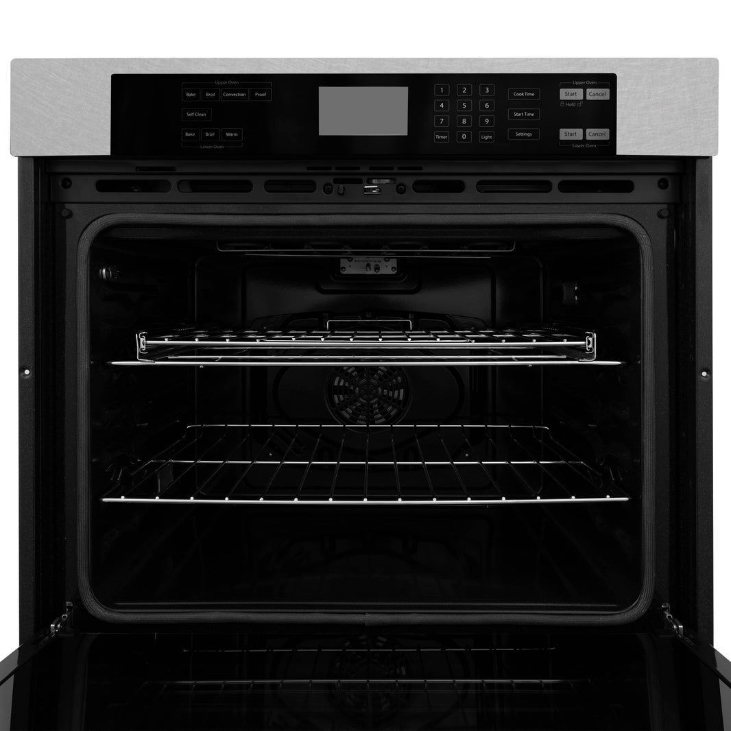 ZLINE 30" Professional Electric Double Wall Oven with Self Clean in DuraSnow® Stainless Steel (AWDS-30)