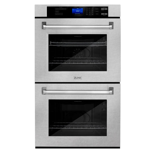 ZLINE 30" Professional Electric Double Wall Oven with Self Clean in DuraSnow® Stainless Steel (AWDS-30)