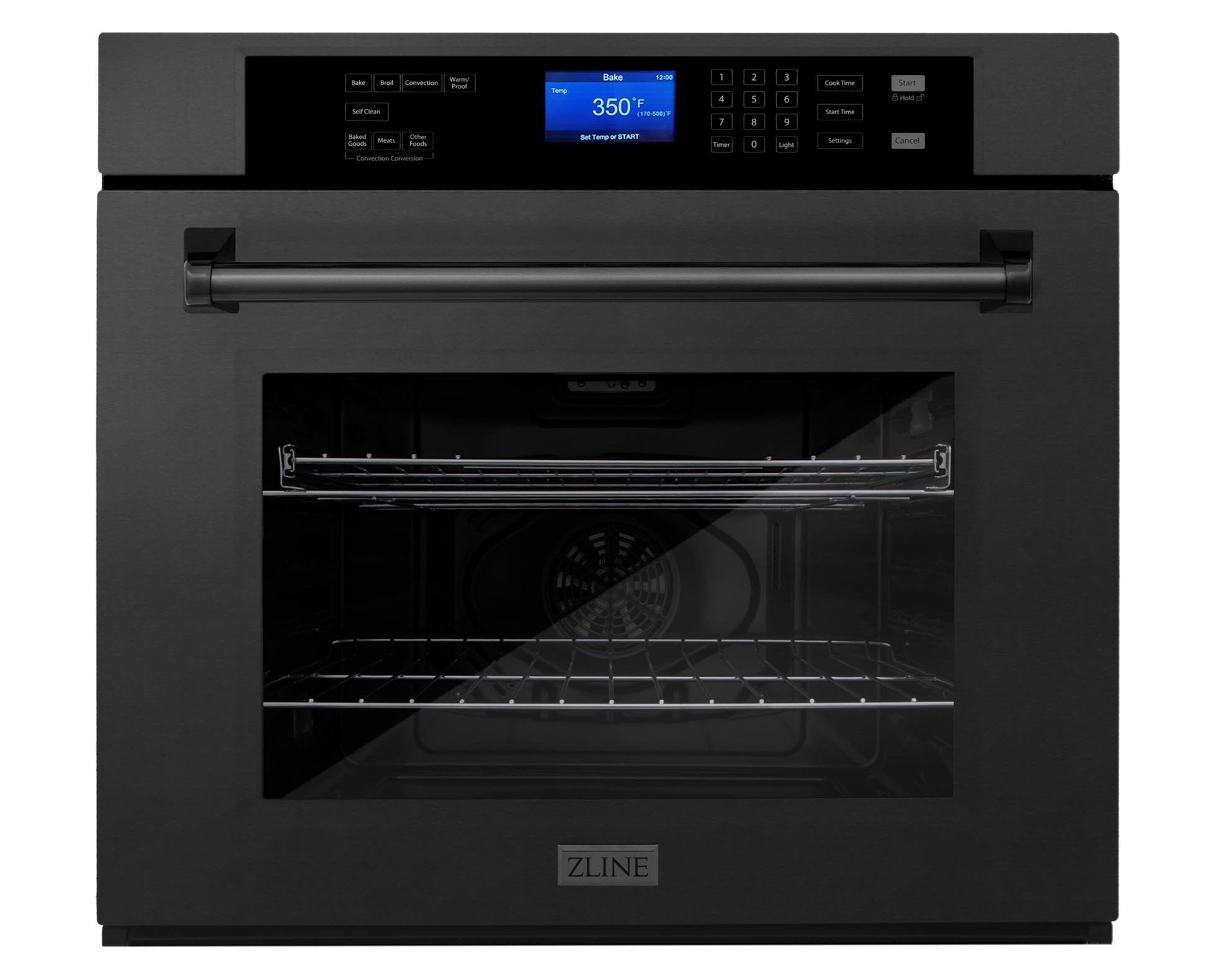 ZLINE 30" Professional Electric Wall Oven with Self-Clean in Black Stainless Steel (AWS-30-BS)