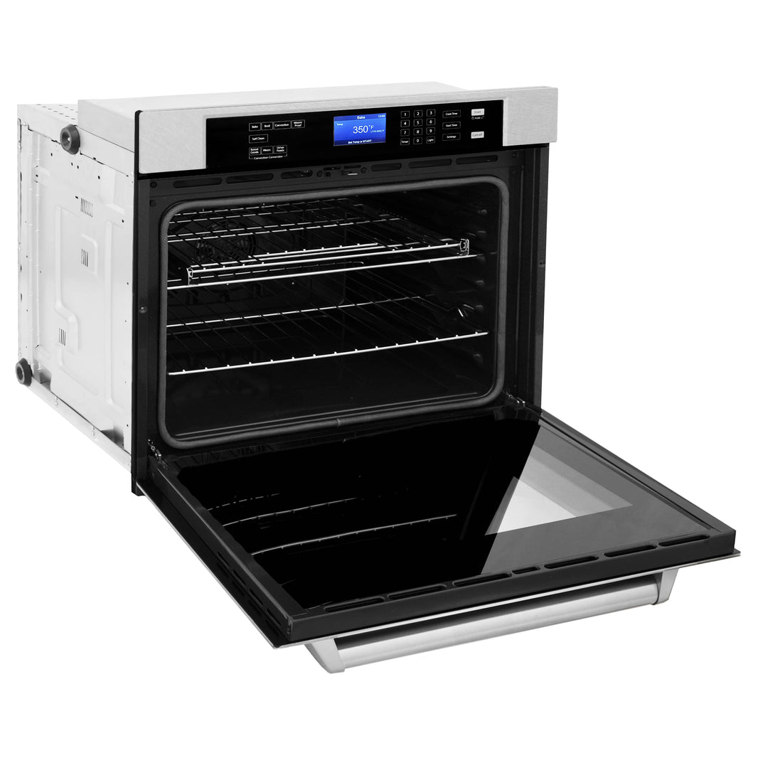 ZLINE 30” Professional Electric Wall Oven with Self Clean in DuraSnow® Stainless Steel (AWSS-30)