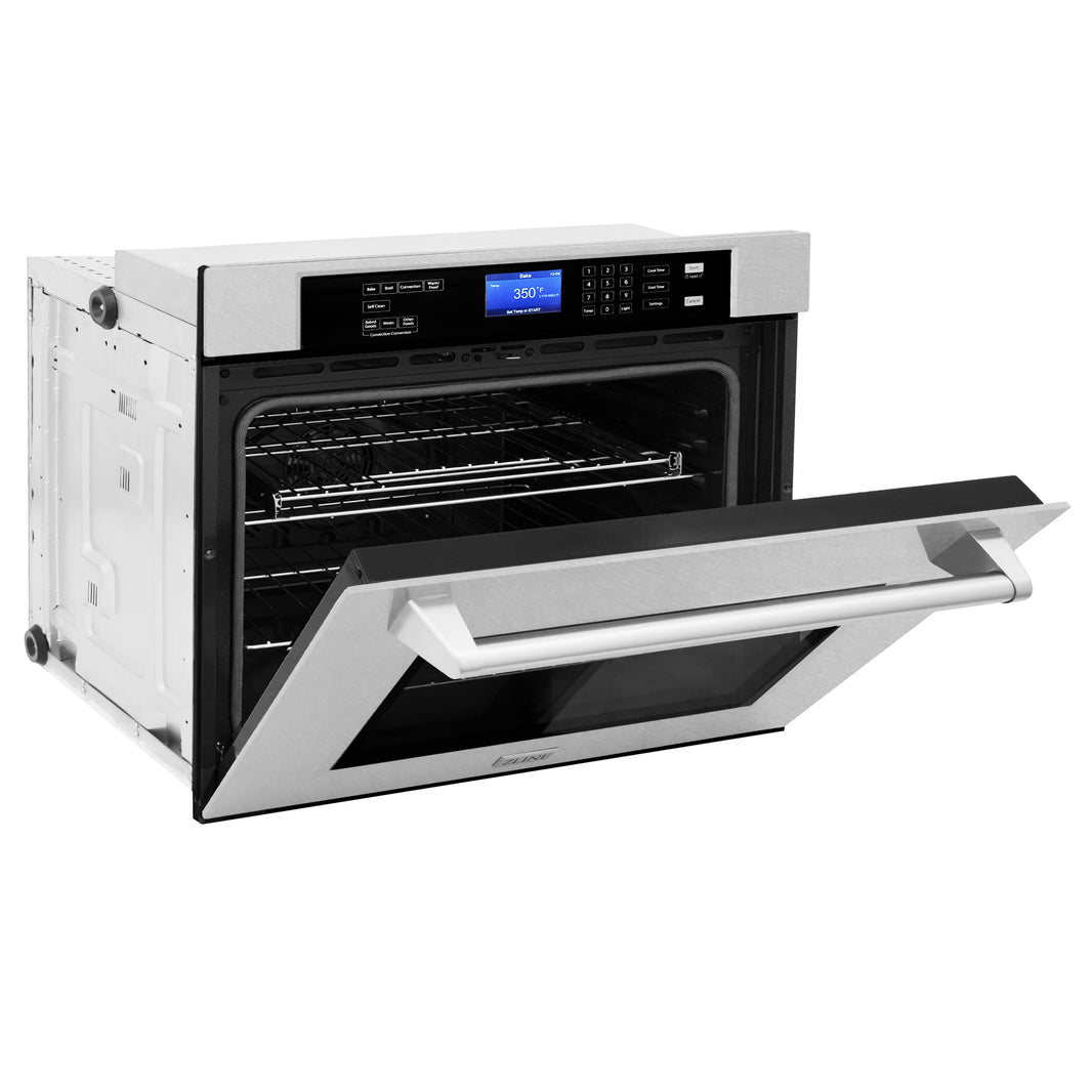 ZLINE 30” Professional Electric Wall Oven with Self Clean in DuraSnow® Stainless Steel (AWSS-30)