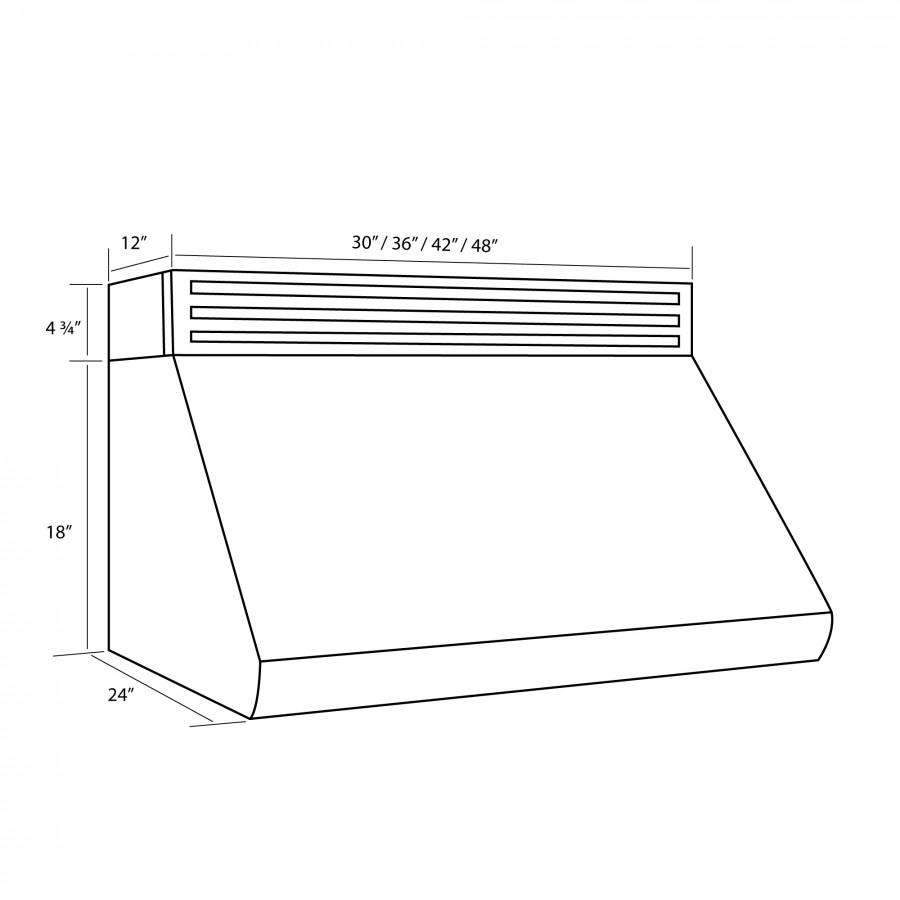 ZLINE 30-Inch Recirculating Under Cabinet Range Hood in Stainless Steel (RK527-30)