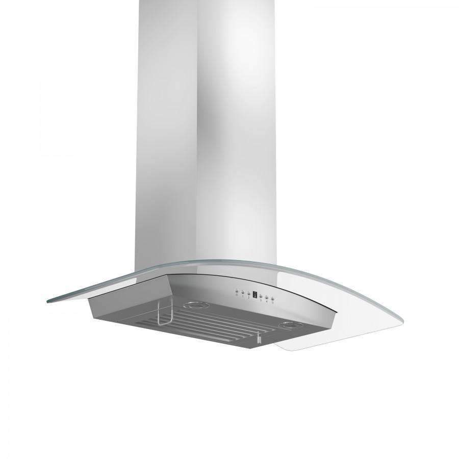 ZLINE 30-Inch Stainless Steel Wall Range Hood with Crown Molding (KZCRN-30)