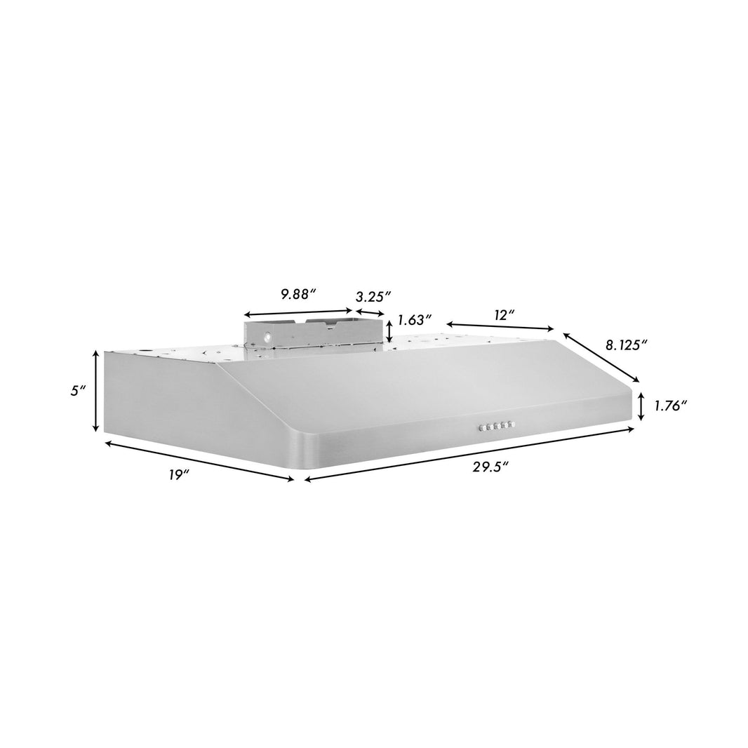 ZLINE 30-Inch Under Cabinet Range Hood (617-30)