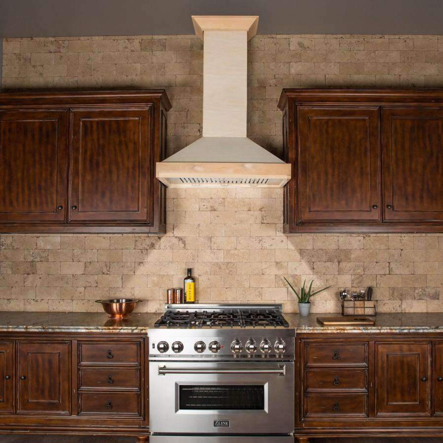 ZLINE 30-Inch Unfinished Wooden Wall Mount Range Hood (KBUF-30)