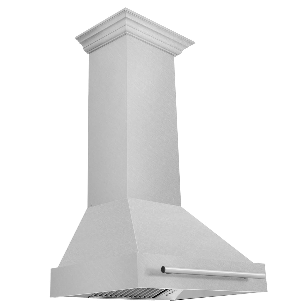 ZLINE 30-Inch Wall Mount Range Hood in DuraSnow Stainless Steel with DuraSnow Handle (8654SNX-30)