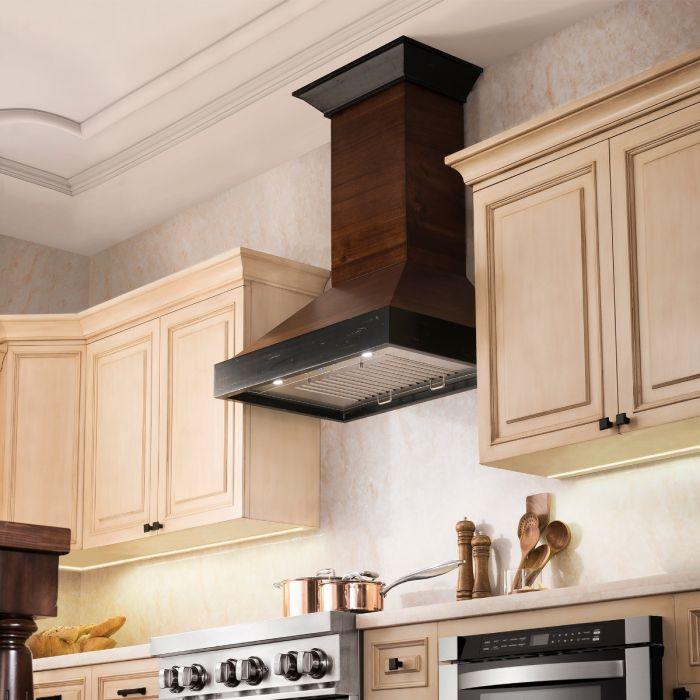 ZLINE 30-Inch Wooden Wall Range Hood, Crown Molding (KBAR-30)