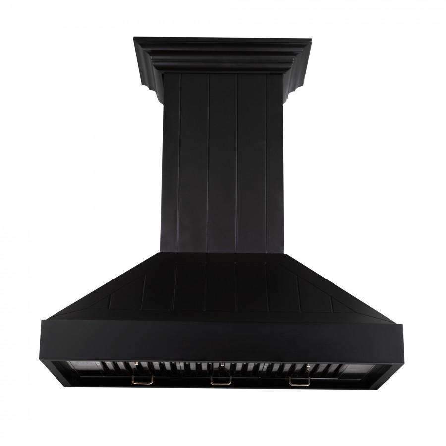 ZLINE 30-Inch Wooden Wall Range Hood in Black (KPCC-30)