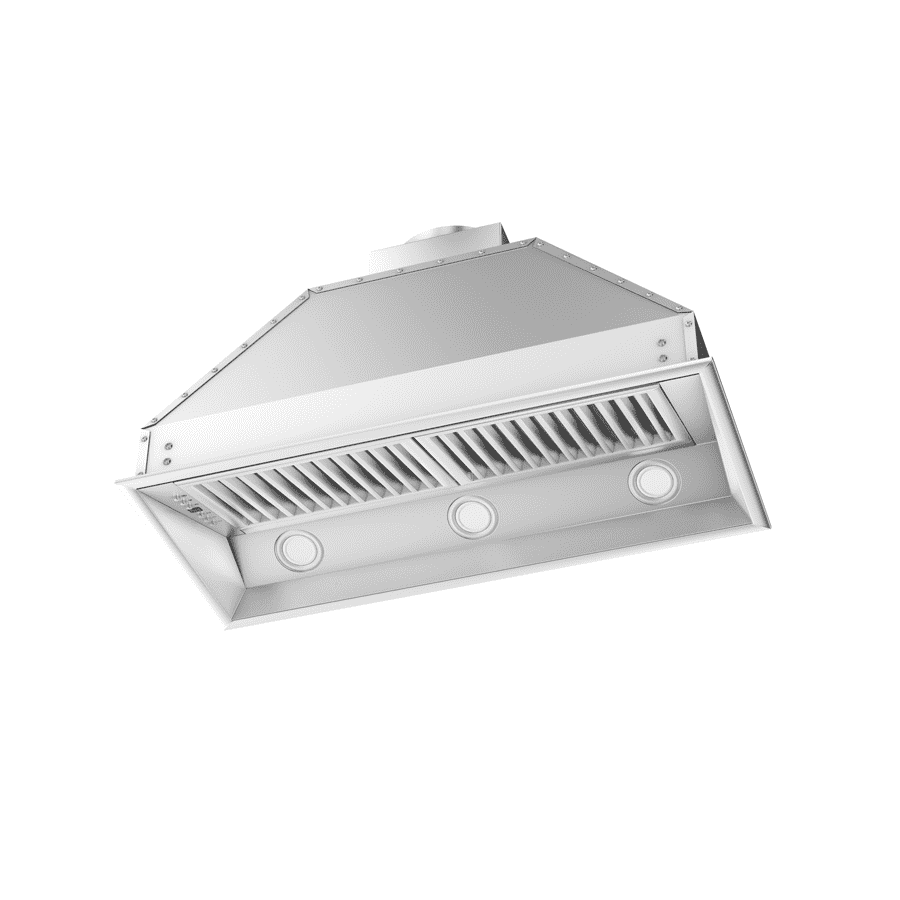 ZLINE 34-Inch Remote Dual Blower Range Hood Insert in Stainless Steel with 700 CFM Motor - 18-Inch Depth (698-RD-34)