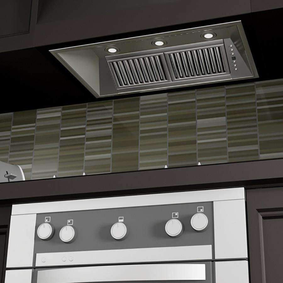 ZLINE 34-Inch Island Range Hood Insert in Stainless Steel with 700 CFM Motor - 24-Inch Depth (824i-34)