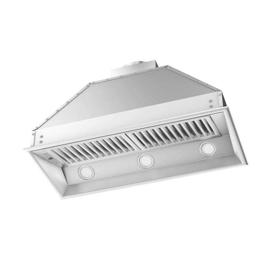 ZLINE 34-Inch Remote Dual Blower Range Hood Insert in Stainless Steel - 15-Inch Depth (695-RD-34)