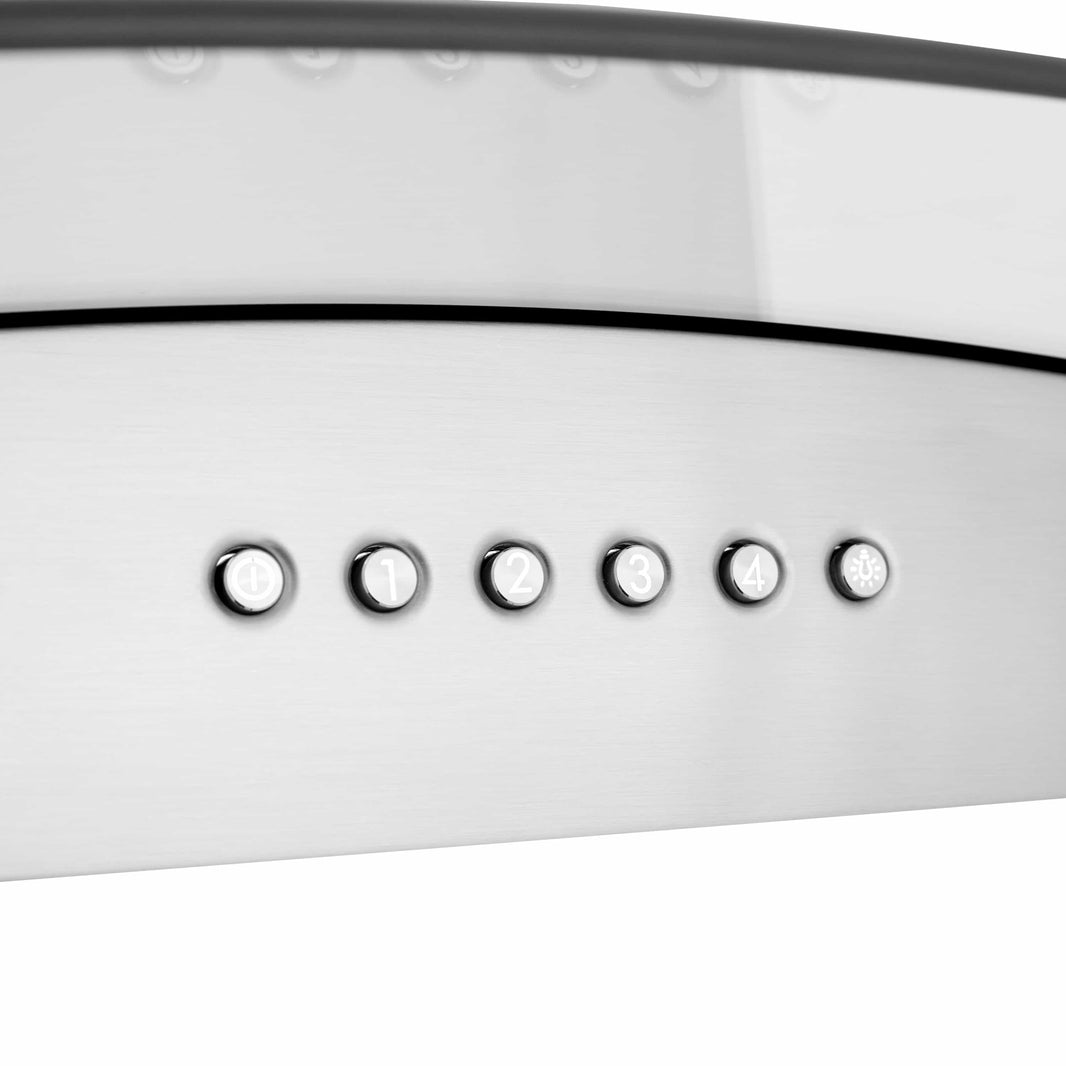 ZLINE 36-Inch Alpine Series Ducted Wall Mount Range Hood in Stainless Steel (ALP70WL-36)